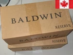 Two Baldwin Reserve PS.CUR.L.TSR.150 Sl.ss Curved Passage Door Levers 9R3520-125. Fixed Price $56.42.