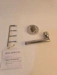 Baldwin HD.TUB.R.CRR.141 Door Lever Handle Polished Chrome Round Rose No Screws. Fixed Price $37.49.