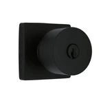 Home Decorators Ridgeway Matte Black Keyed Entry Door Knob W/ Square Rose. Fixed Price $19.95.