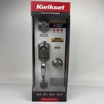 Kwikset Montara Single Cylinder Handleset With Juno Knob Satin Nickel 95530-018. Fixed Price $99.95.
