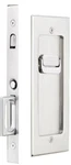 Emtek 2115US15 Modern Rectangular 7-1/4" Privacy Mortise Pocket Door Lock Satin. Fixed Price $240.00.