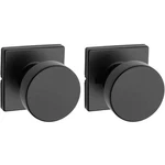 Kwikset 97200-896 Pismo Passage Square Modern Door Knob Rose Matte Black. Fixed Price $24.99.