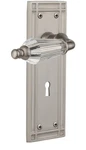 Nostalgic Warehouse Mission Door Lever Set Satin Nickel Easy Install W/ Hardware. Fixed Price $114.00.