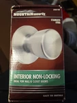 Mountain Security Interior Non- Locking Tulip Knob Stainless Steel Door. Fixed Price $15.00.
