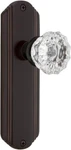 Nostalgic Warehouse 700539 Deco Plate Crystal Glass Door Knob Timeless Bronze. Fixed Price $89.00.