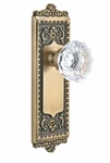 Grandeur Windsor Plate With Fontainebleau Crystal Knob, Double Dummy, Vintage Br. Fixed Price $250.02.