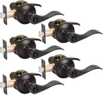 Knobwell 5 Door Handles Oil Rubbed Bronze Pack,. Fixed Price $131.16.