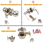 Lever Exterior Door Lock Mobile Home Stainless Steel Knob And Deadbolt Set. Fixed Price $11.98.