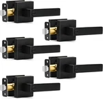 5 Pack Matte Black Door Handles Privacy Levers, Keyless Interior Knobs. Fixed Price $75.99.