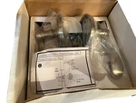 Emtek Metal Door Lever Dummy Style Cortina Model 8050 Satin Nickel US15. Fixed Price $23.80.