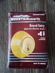 Mountain Security Deadbolt Keyed Entry Polished Brass 3501-105 Free Shipping!!. Fixed Price $12.99.