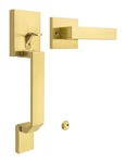 Tinewa Square Gold Front Door Handle With Classic Lever 1 Pack, Upgrated Ex. Fixed Price $61.21.