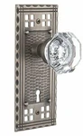 Nostalgic Warehouse Craftsman Plate With Keyhole Waldorf Crystal Knob, Double Du. Fixed Price $170.76.