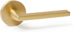 Satin Brass Gold Champagne Model Non-turning Dummy Door Handle. Fixed Price $116.99.