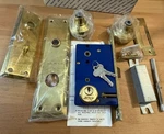 Parker Hardware #2600 Right Hand Mortise Lockset Polished Brass Finish Nos. Fixed Price $45.00.