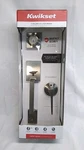 Kwikset Amador Satin Nickel Entry Door Handleset Rose Hollis & Deadbolt. Fixed Price $59.99.