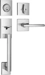 Handleset Front Door Entry Deadbolt Lock Slim Square Single Cy.... Fixed Price $36.89.