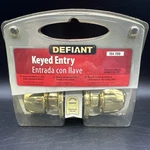 Defiant Keyed Entry Door Knob Polished Brass 154 709. Fixed Price $11.24.