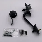 Schlage Camelot Inactive Handleset Accent Lever Lh Aged Bronze F93CAM716 - As Is. Fixed Price $31.95.