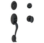 Schlage F60 V Wkf 716 Wakefield Aged Bronze Handle Set With Siena Knob. Fixed Price $50.00.