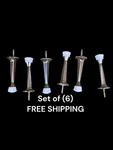 Everbilt Door Stop, Satin Nickel Finish Set Of (6) Fast Free Shipping. Fixed Price $23.10.