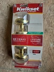 Kwikset Hall & Closet Brass Door Knob Handles 720J-3-CP Nib New. Fixed Price $18.00.
