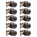 Gobekor 10 Pack Interior Privacy Door Knobs Oil Rubbed Bronze Keyless Locking. Fixed Price $105.74.