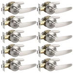 Knobwell 10 Pack Satin Nickel Door Handles Passage Levers Heavy Duty. Fixed Price $164.35.