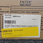 Emtek Providence Knob With Keyed Quincy 9" Sideplate Flat Black 8980PUS19. Fixed Price $185.72.