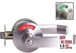 Medium/heavy Duty Designer Satin Chrome Privacy/bathroom (with Indicator). Fixed Price $179.30.