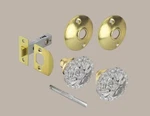 Ace Victorian Satin Brass Passage Door Knob Sku: 5058926 Mfr: D24-0449. Fixed Price $29.99.