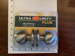 Ultra Security Plus Dummy Door Knob, Satin Nickel. Fixed Price $9.99.