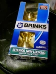 Brinks Polished Brass Interior Non-locking Round Door Knob Hall Closet 2115-105. Fixed Price $9.99.