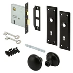 Prime-line 2798 Mortise Keyed Lock Set With Matte Black Knob Perfect. Fixed Price $29.79.