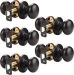 Oil Rubbed Bronze Door Knobs, 5 Pack Privacy Interior With Lock For. Fixed Price $81.59.
