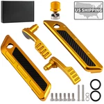 Gold Saddlebag Hinge Latch Covers+handle Kits For Harley Touring Flhx Flhr 14-23. Fixed Price $89.99.