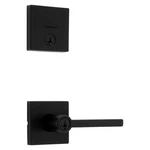Kwikset Halifax Matte Black Entry Door Handle & Deadbolt Combo No Key. Fixed Price $34.99.