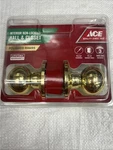 Ace Interior Locking Hall & Closet Door Knob, Polished Brass. Fixed Price $13.99.