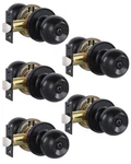 Lanwandeng (5PACK) Matte Black Privacy Door Knobs With Lock For Bedroom/bathr.... Fixed Price $43.72.