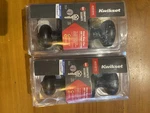 Kwikset Cove Keyed Entry Door Knobs Smartkey Security 94002-956 Venetian Bronze. Fixed Price $40.00.