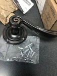 Emtek 805ENUS10B Elan Reversible Two-sided Dummy Door Lever Set Oil Rubbed Bro. Fixed Price $133.99.