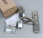 Emtek 9241SS Stretto Privacy Sideplate Entry Set From Stainless Steel Collection. Fixed Price $136.40.