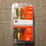 Reliabilt Gallo Keyed Entry Door Knob Polished Brass Gold Front Entrance 0117977. Fixed Price $5.00.