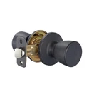 Amazon Basics Tulip Door Knob, Passage, Easy Installation, Matte Black. Fixed Price $14.99.