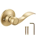 Springdale Dummy Interior Door Lever Handle Satin Gold 6.375X1.94X2.625 Inch. Fixed Price $27.08.