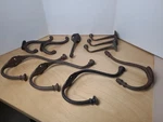 Art Deco Cast Acorn And Filigree Coat Hooks: You Pick (please Read Descript). Fixed Price $39.99.