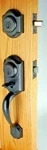 Kwikset Montara Handleset With Juno Knob Venetian Bronze 553MNHXJ11P #6H4. Fixed Price $71.99.