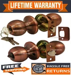 Constructor Chronos Entry Door Lock Knob Handle Set Antique Copper Finish. Fixed Price $15.27.