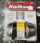 Kwikset Single Cylinder Deadbolt Keyed Lock Satin Nickel 96600-564 15 Cp K6. Fixed Price $22.99.