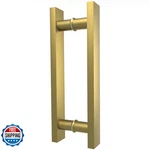 Lvyihan Titanium Gold Square Barn Door Handles 12/16/18/24/36/48/59 Pull Push. Fixed Price $44.98.